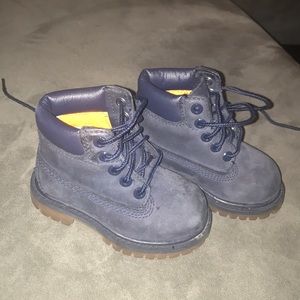 Blue Suede Timberland Boots